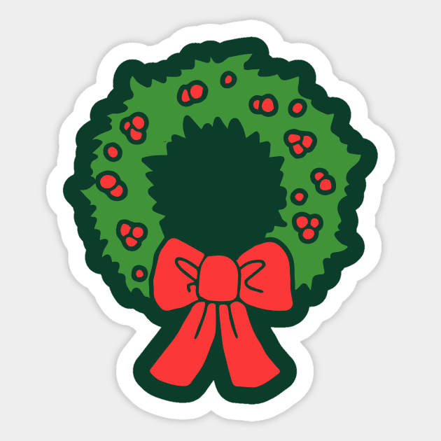 Yule Wreath Sticker by bubbsnugg